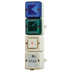 Alarma STA2 con torre/pila de balizas LED/xenón